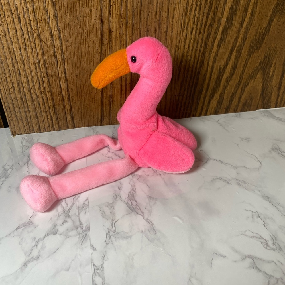Plush Pink Flamingo Bird Toy